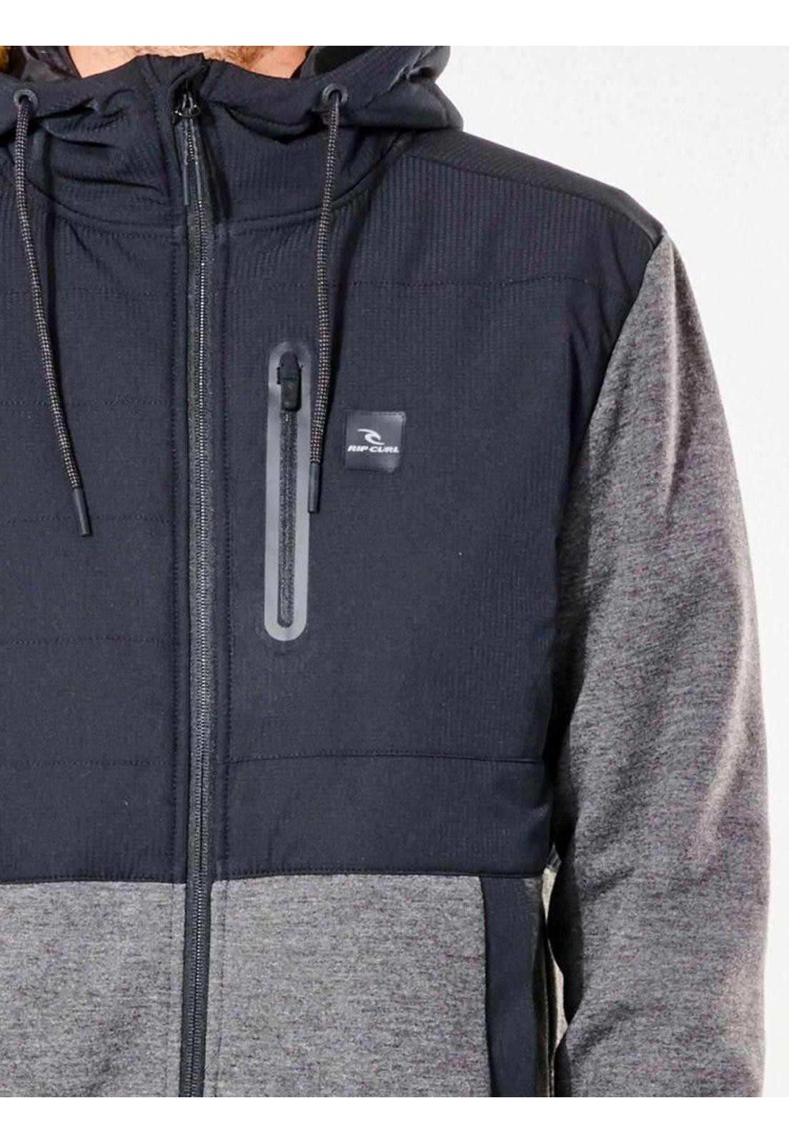Poleron Anti Series Heatseeker Zip Thr Negro Hombre Rip Curl-2