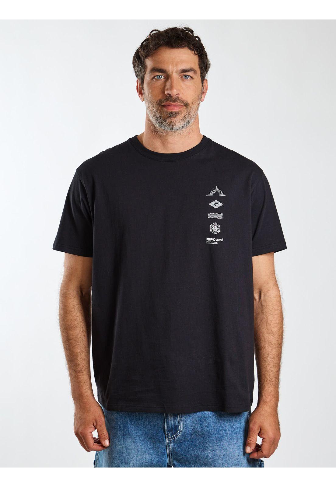 Polera MC Bay Negro Hombre Rip Curl-2