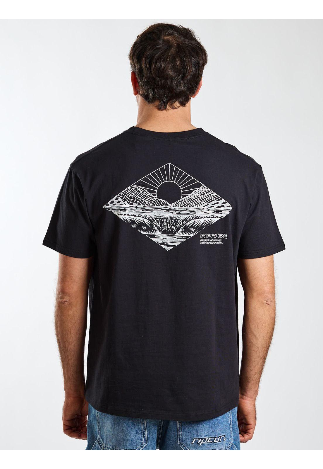 Polera MC Bay Negro Hombre Rip Curl-3