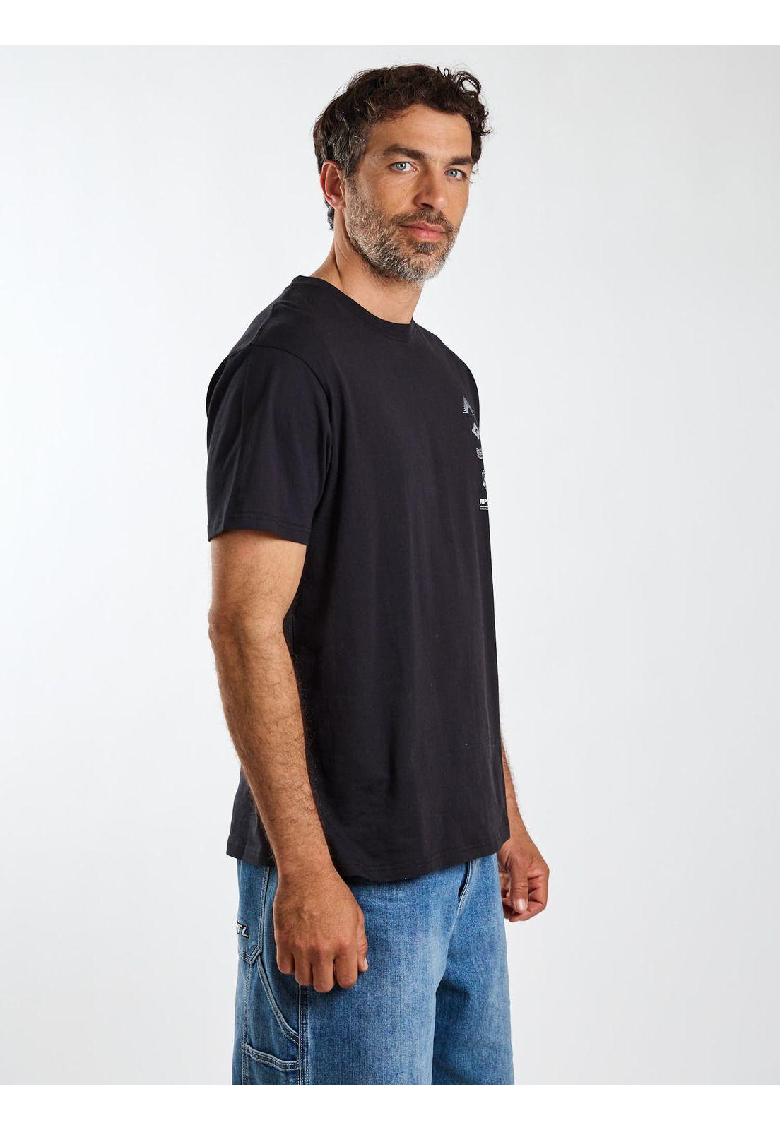Polera MC Bay Negro Hombre Rip Curl-4