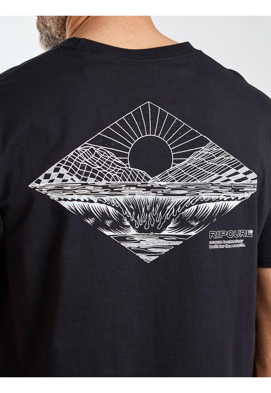 Polera MC Bay Negro Hombre Rip Curl-5