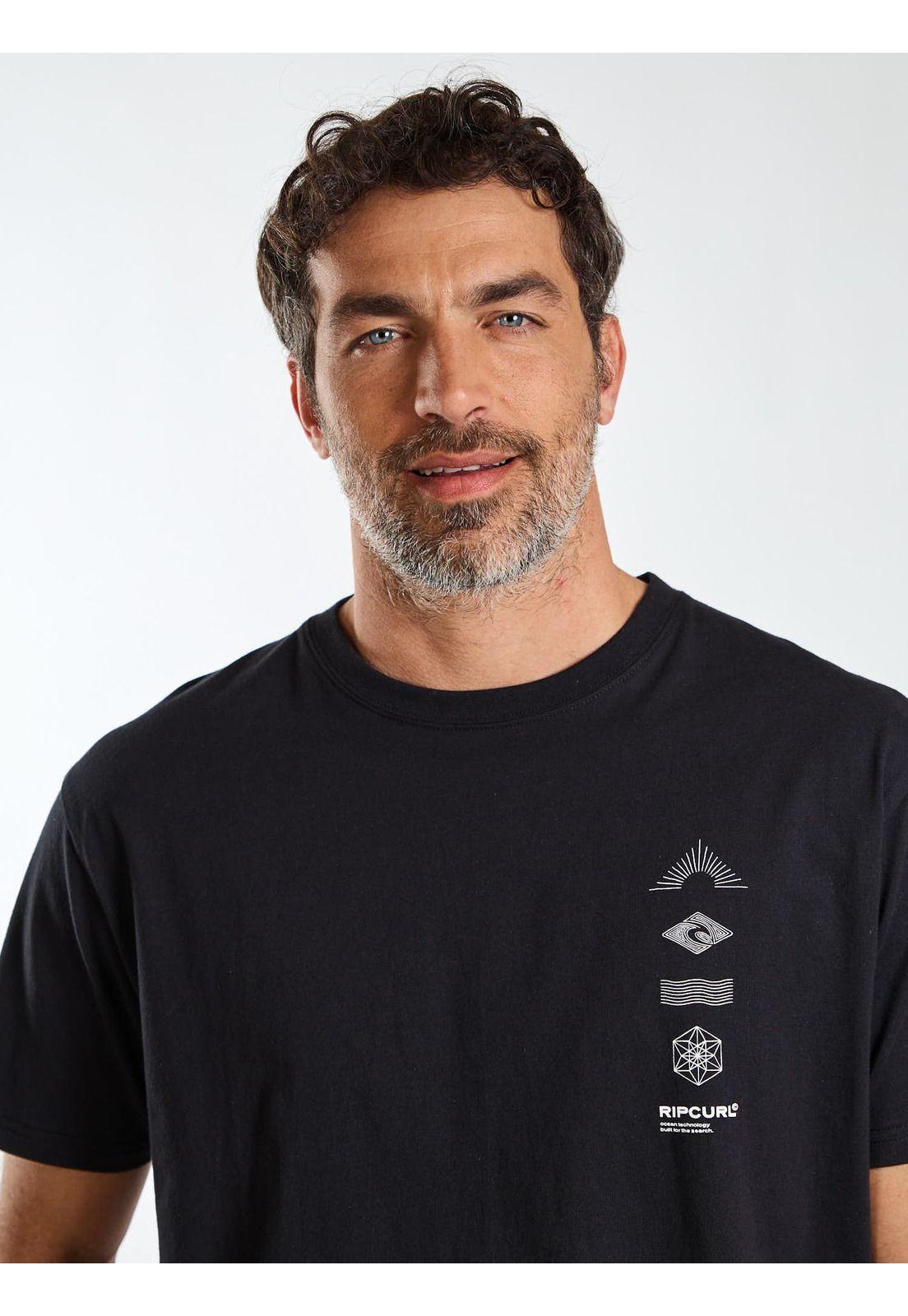 Polera MC Bay Negro Hombre Rip Curl-6
