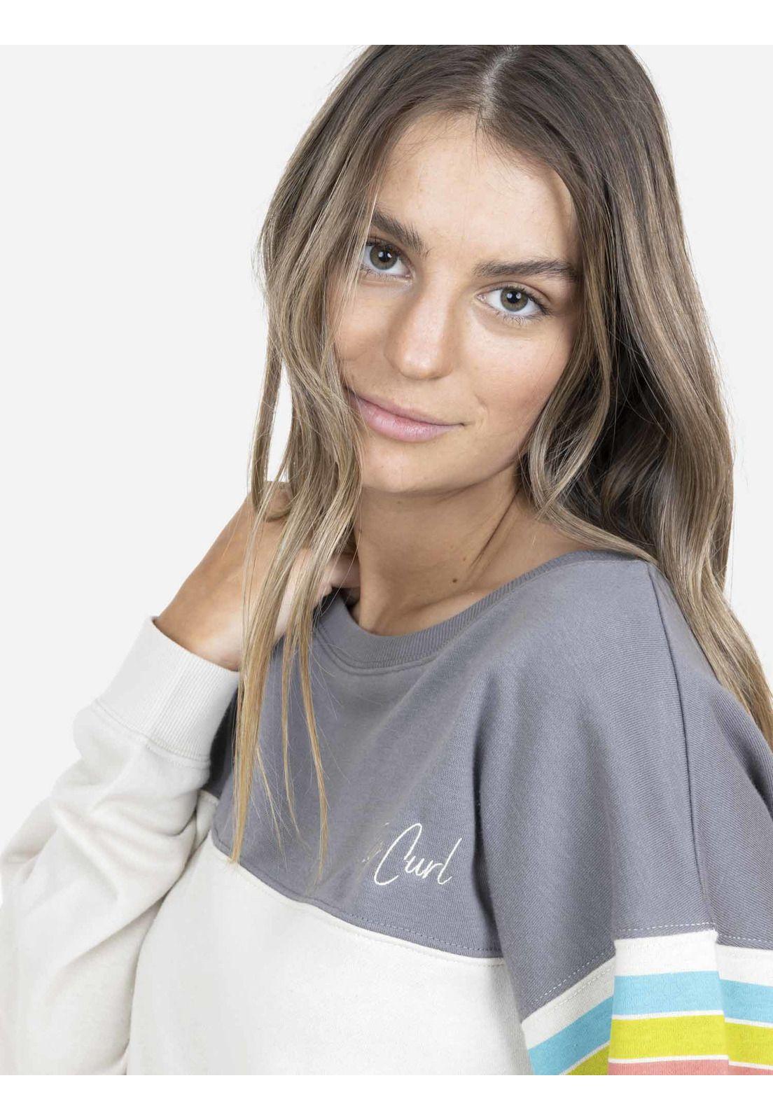 Poleron CR Mujer 6O206-WV22 Beige Rip Curl-2