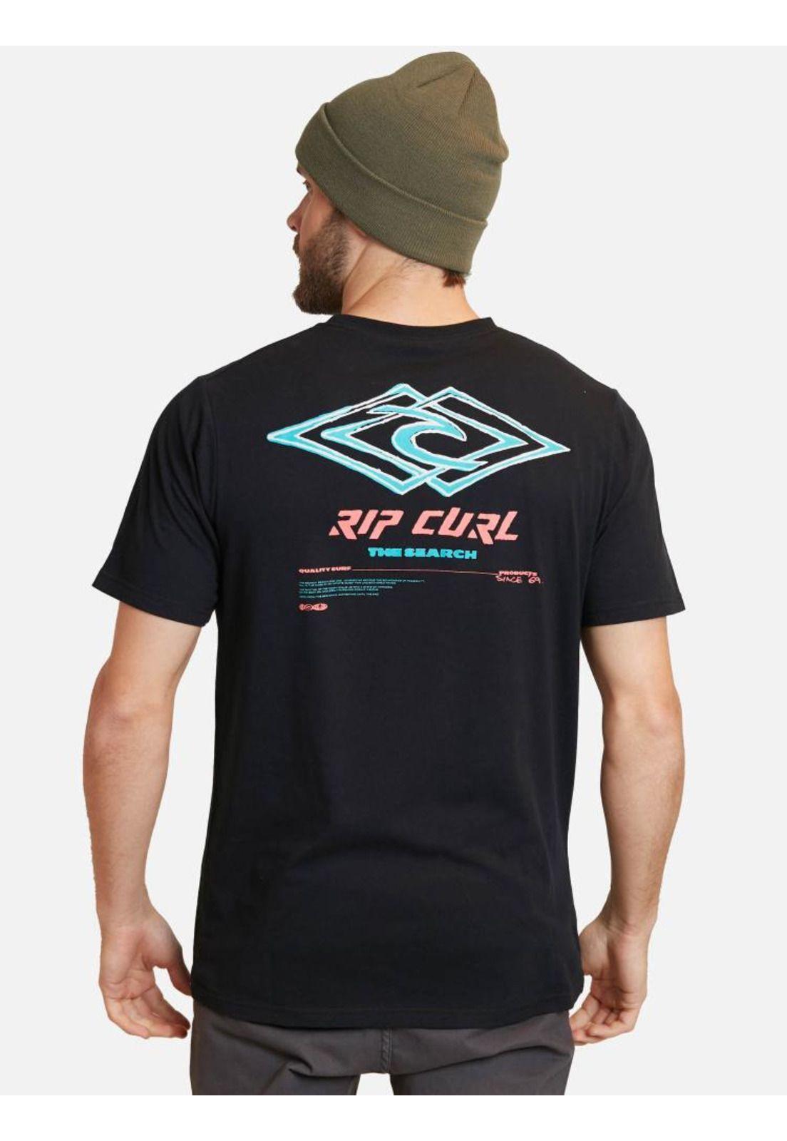 Polera Double Ups Ss Tee Negro Hombre Rip Curl-1