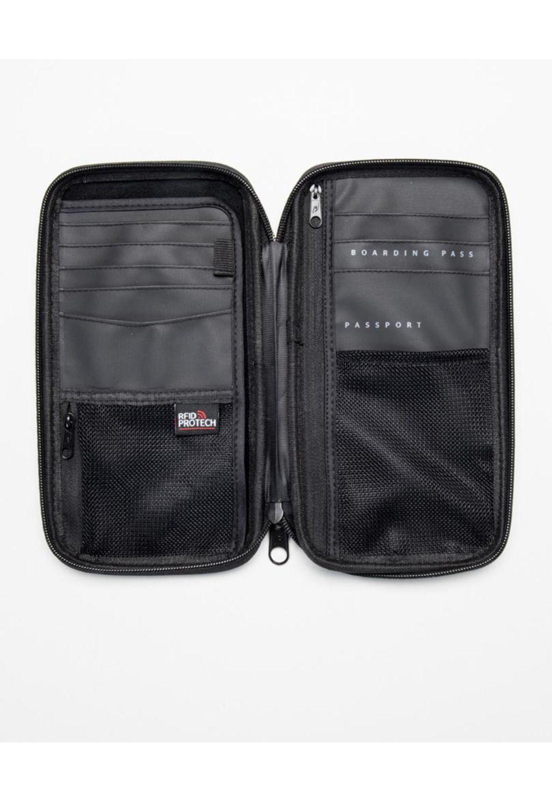 Billetera F-LIGHT TRAVEL WALLET Hombre Gris Oscuro Rip Curl-1
