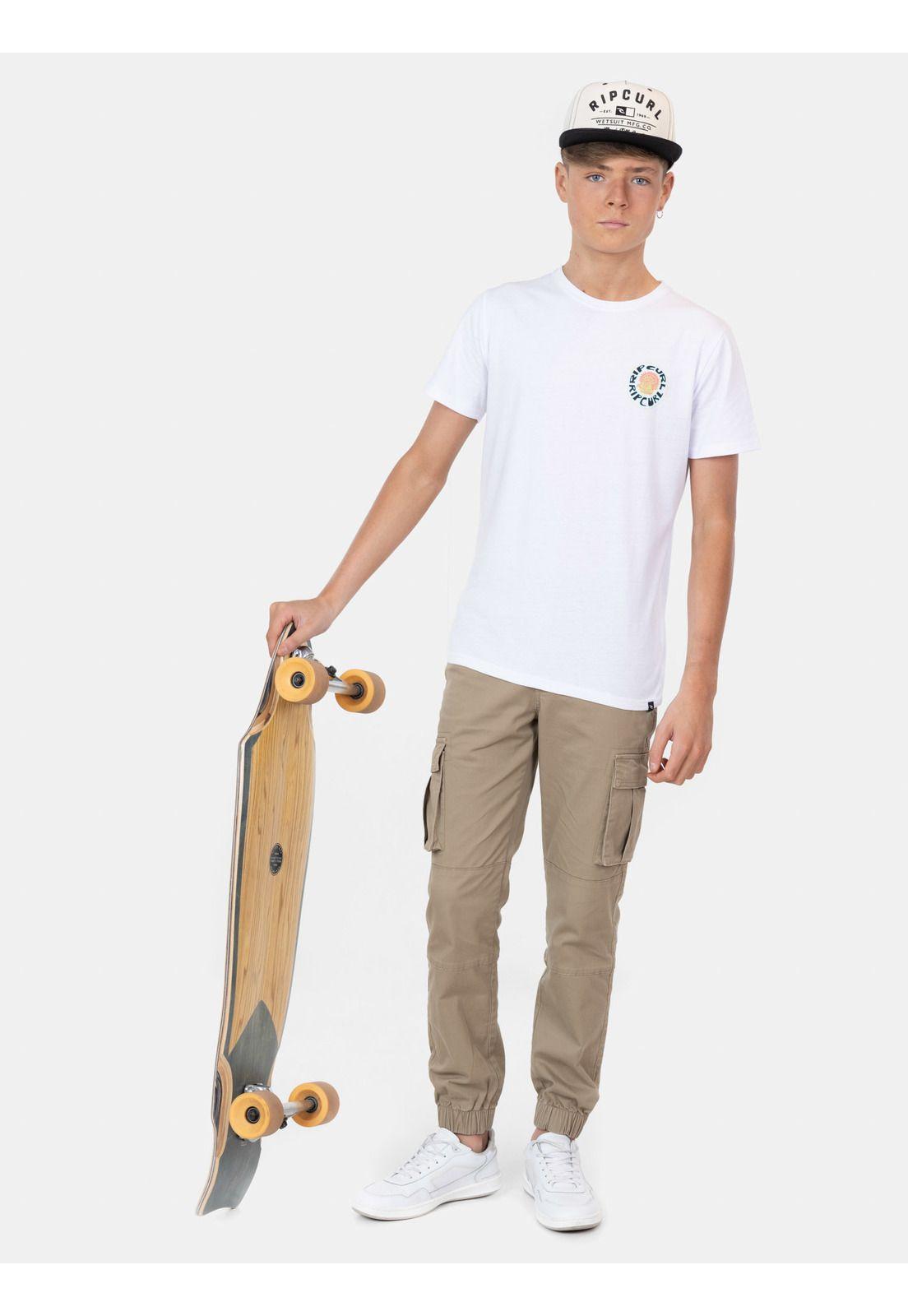 Polera M/C Viento del Sur Blanco Infantil Rip Curl-3