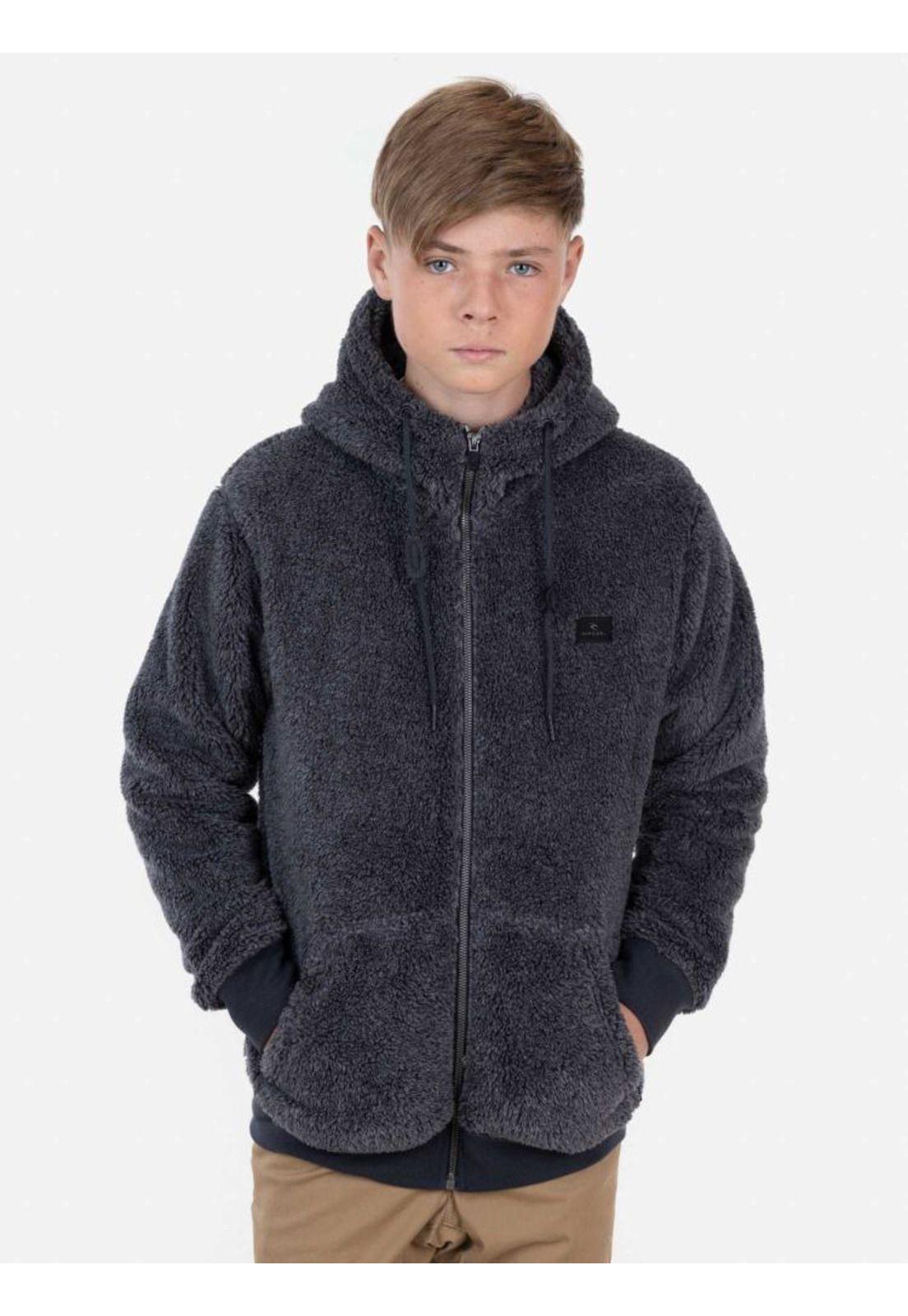 Poleron RC NEBULA Juvenil Gris Mezcla Rip Curl-0