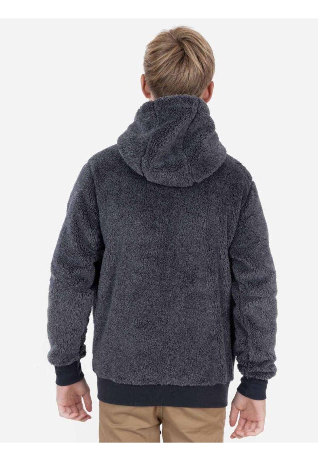 Poleron RC NEBULA Juvenil Gris Mezcla Rip Curl-1