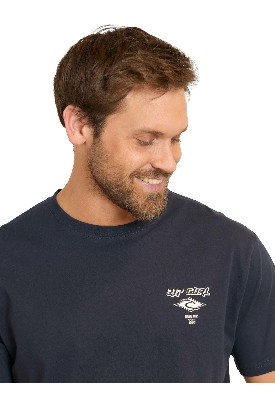 Polera MC Fadeout Essential Azul Hombre Rip Curl-2