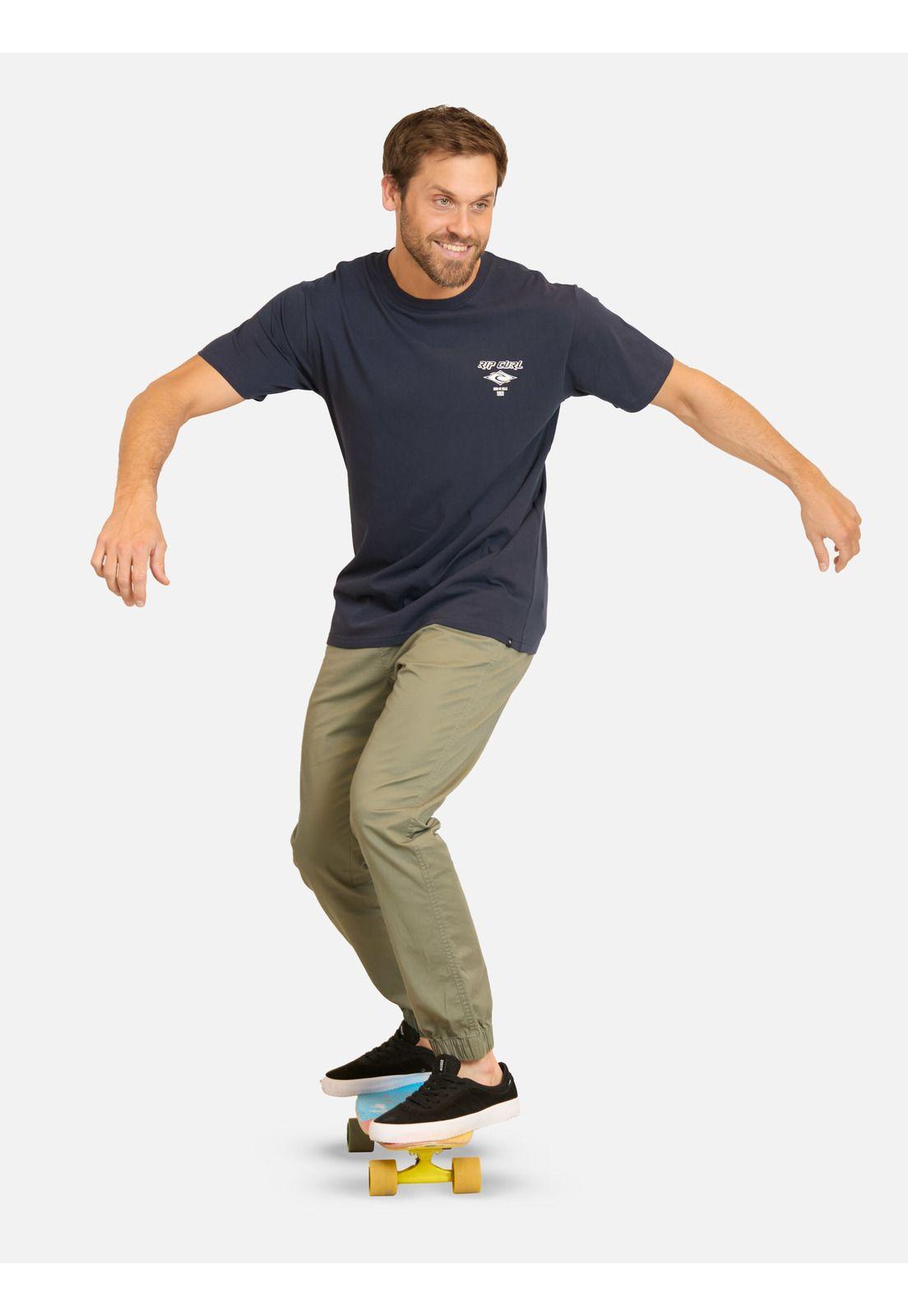 Polera MC Fadeout Essential Azul Hombre Rip Curl-3
