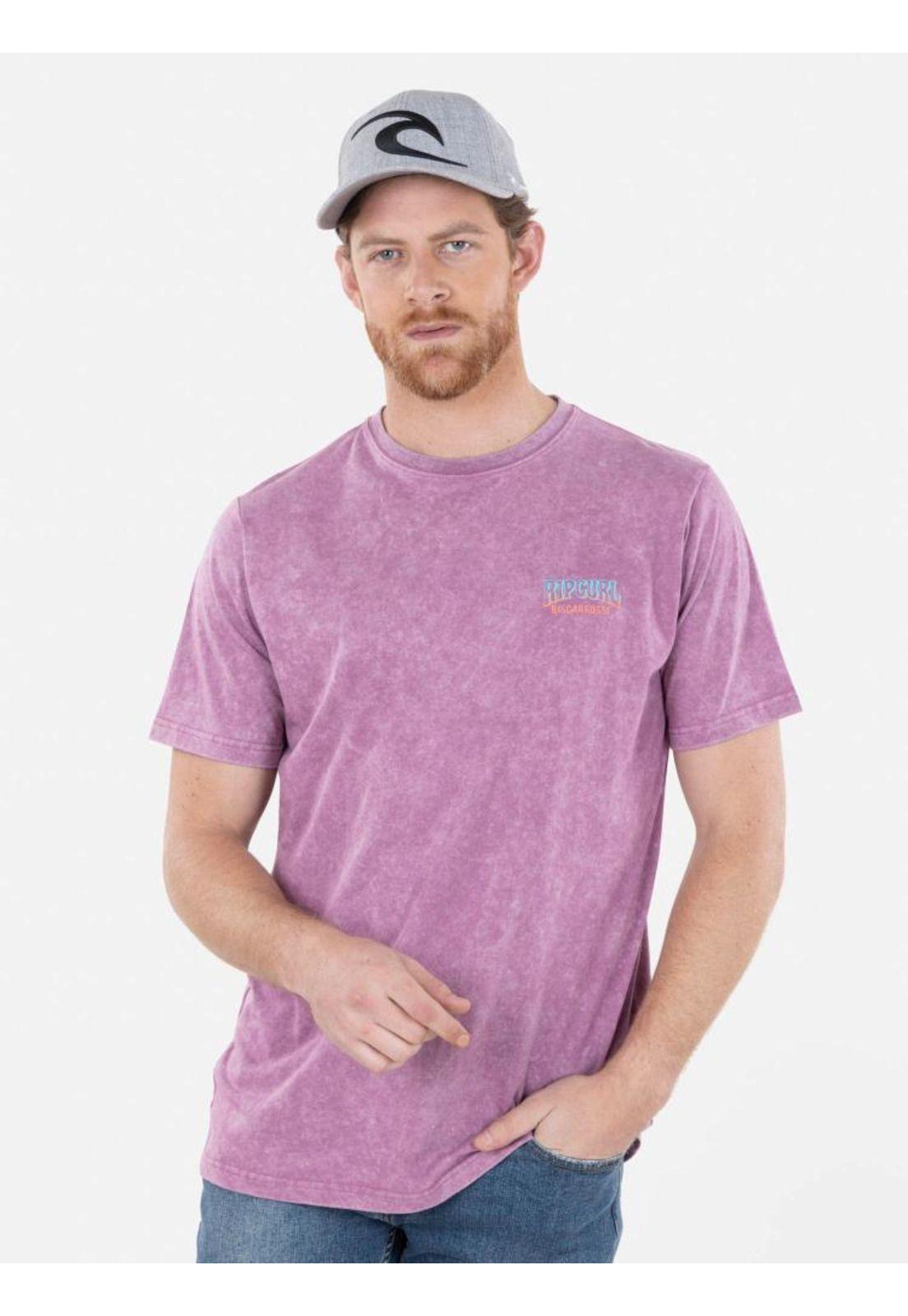 Polera BISCARROSSE Hombre Burdeo Rip Curl-0