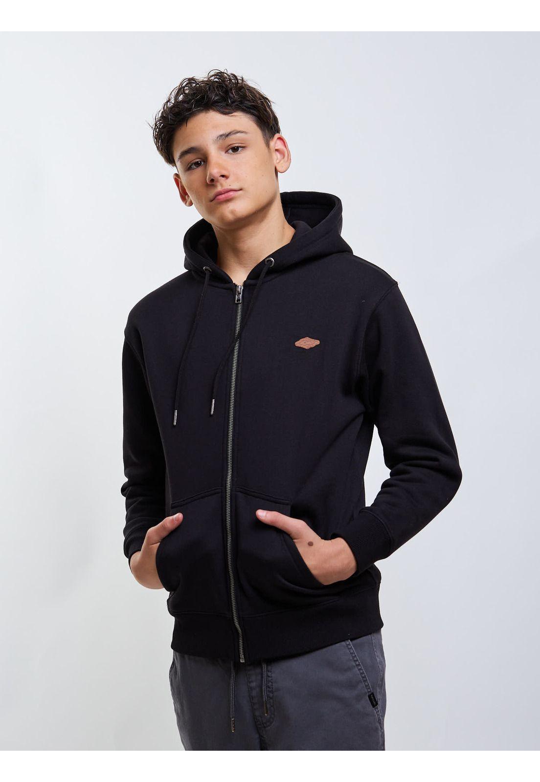 Poleron FZ Lineup Negro Infantil Rip Curl-0