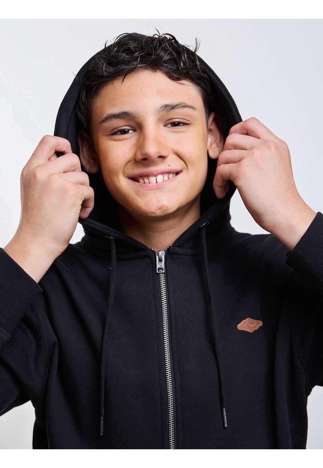 Poleron FZ Lineup Negro Infantil Rip Curl-3