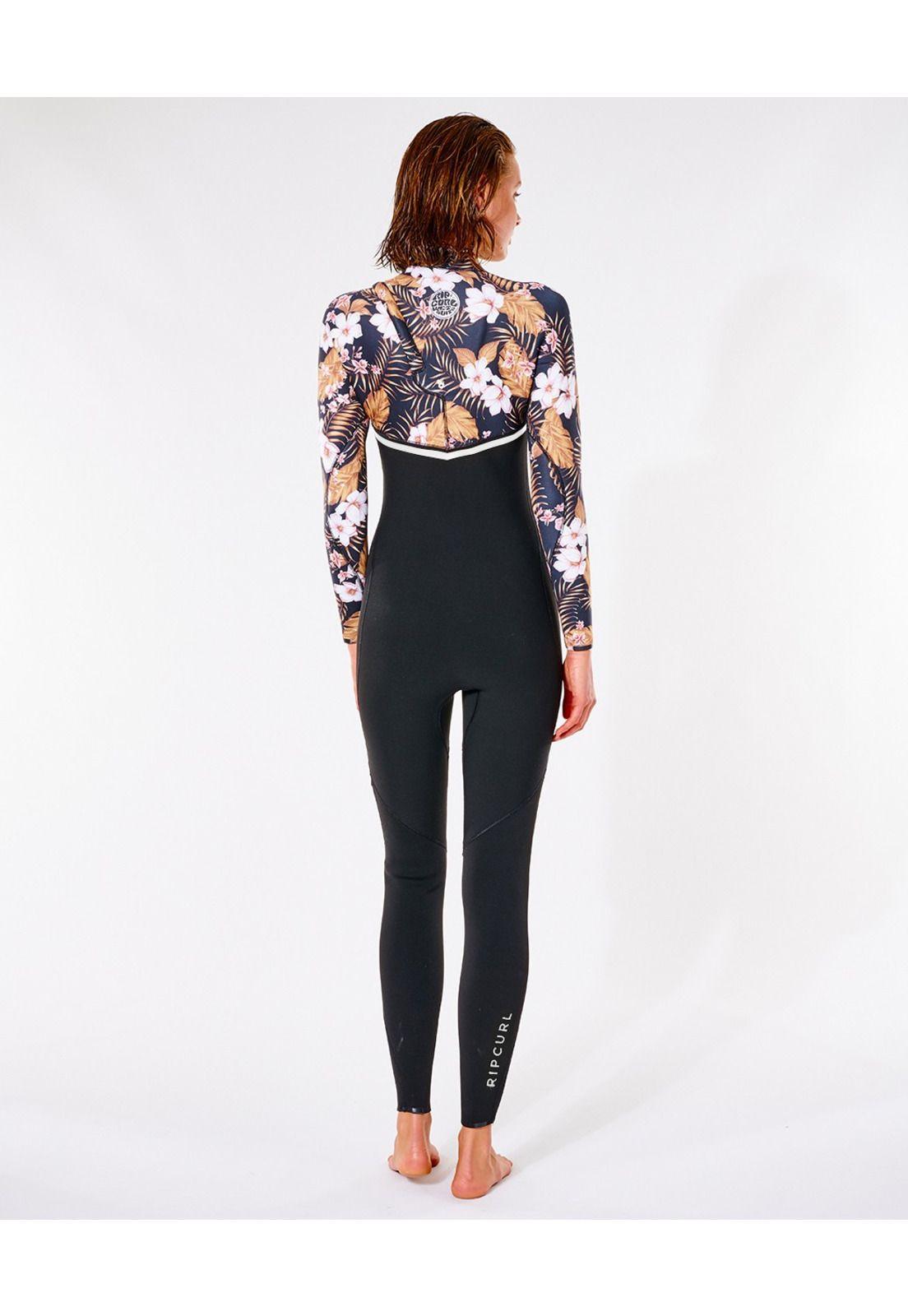 Traje de Agua E-BOMB 3/2 MM ZIP FREE Mujer Negro Rip Curl-1