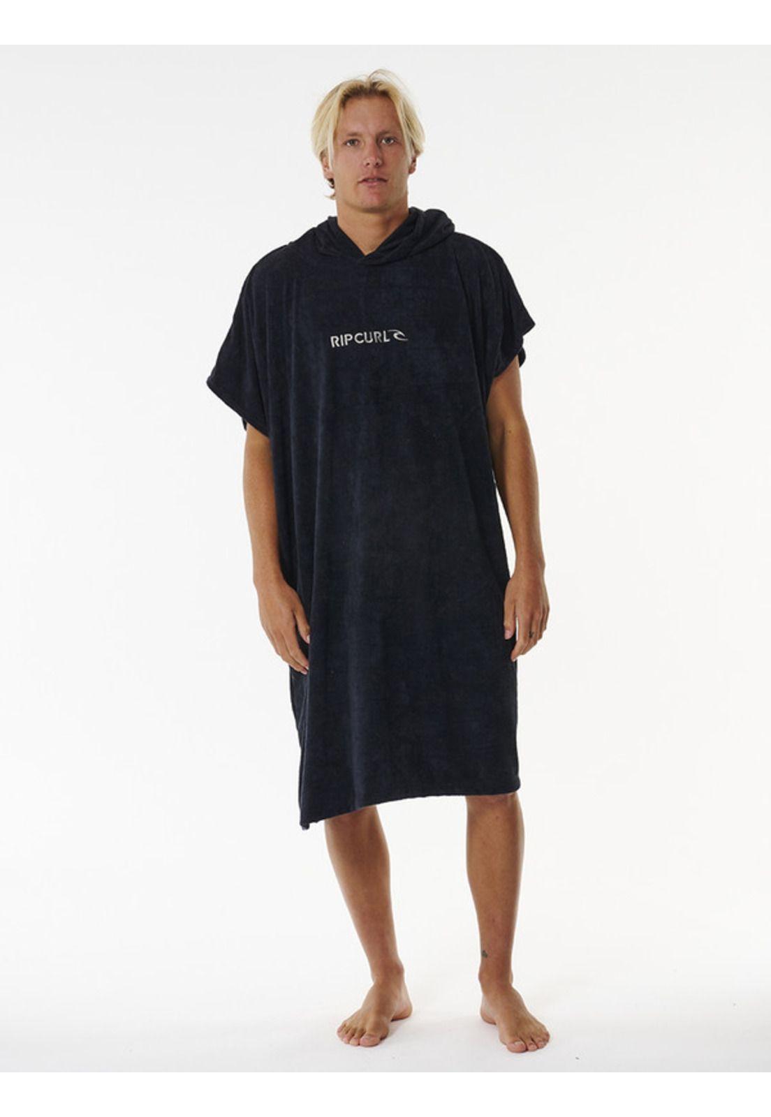 Poncho Surf Series Hooded Negro Rip Curl-0