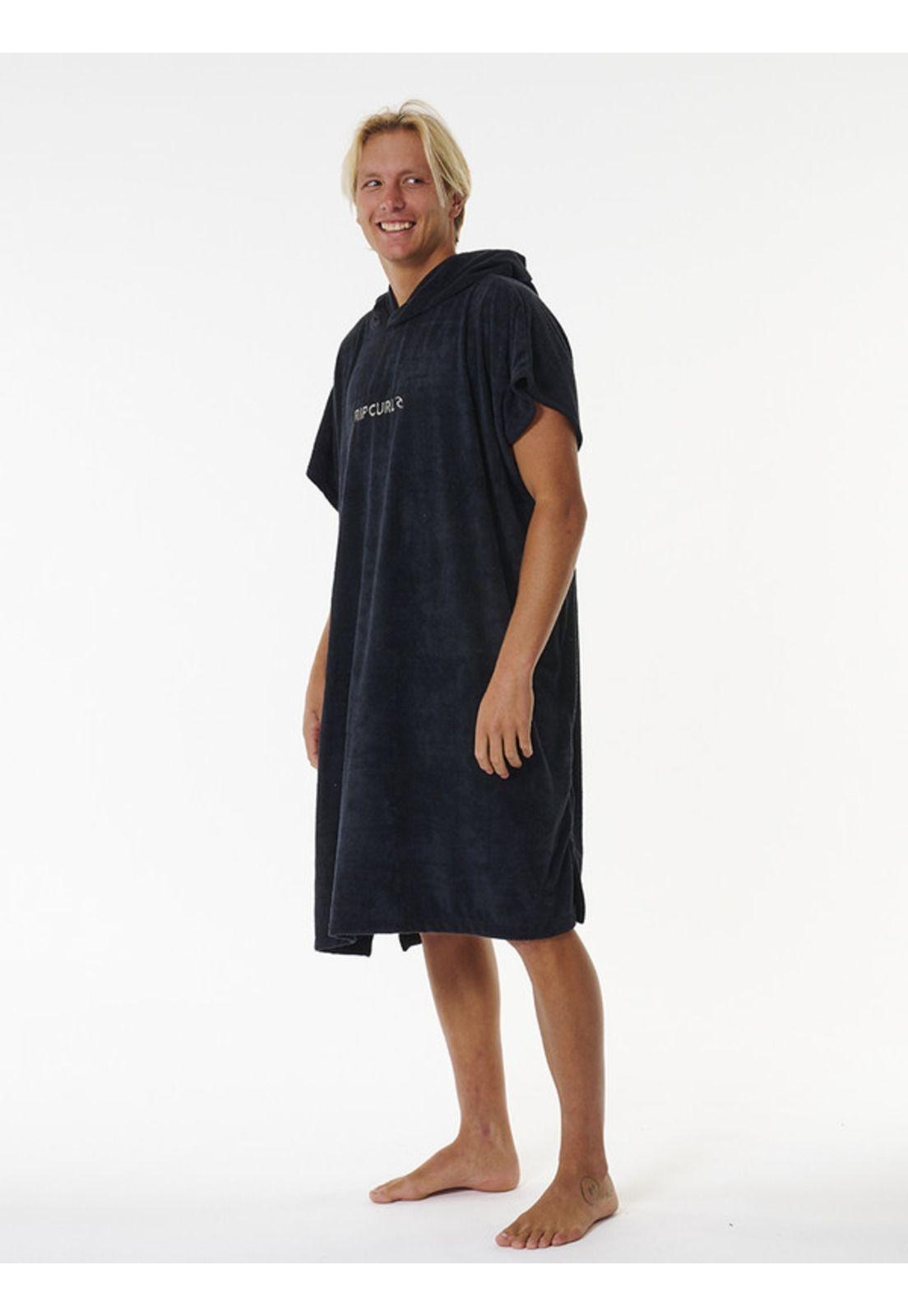 Poncho Surf Series Hooded Negro Rip Curl-1