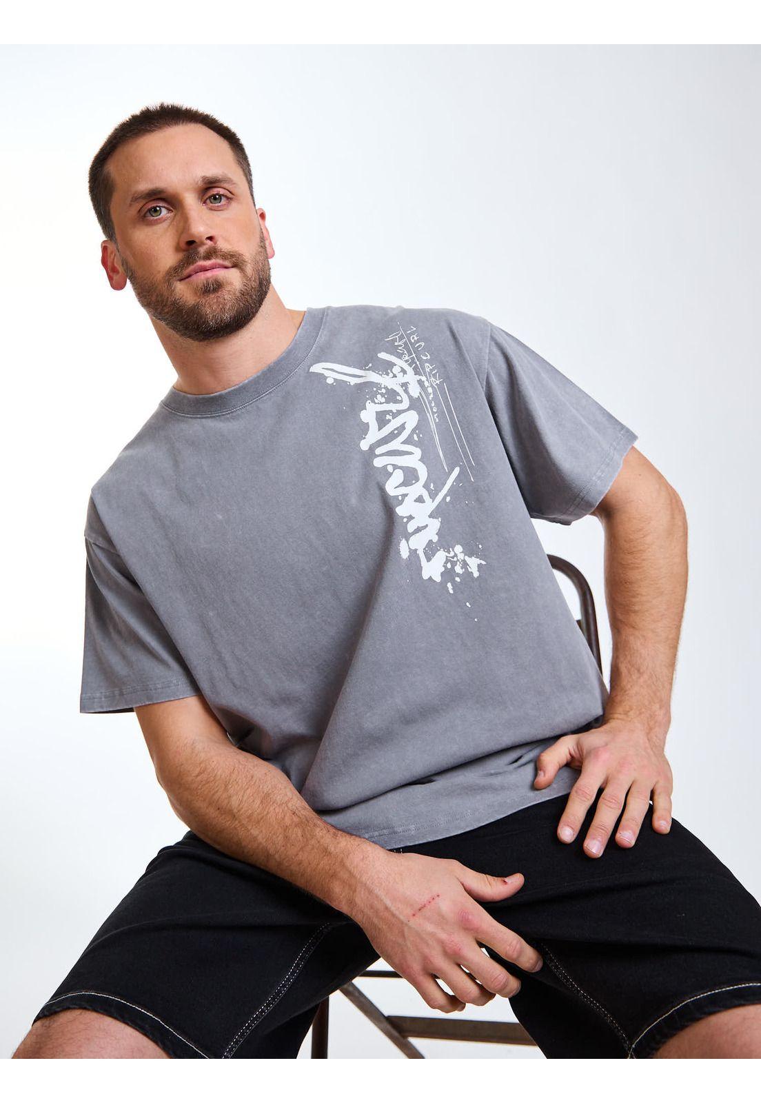 Polera MC Oversize Nomad Gris Hombre Rip Curl-0