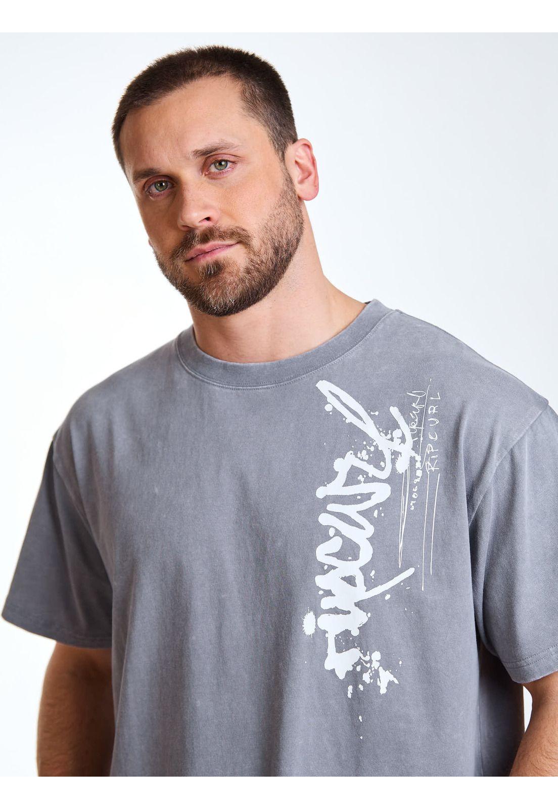 Polera MC Oversize Nomad Gris Hombre Rip Curl-4