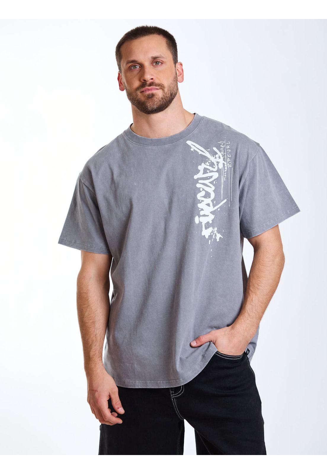 Polera MC Oversize Nomad Gris Hombre Rip Curl-7