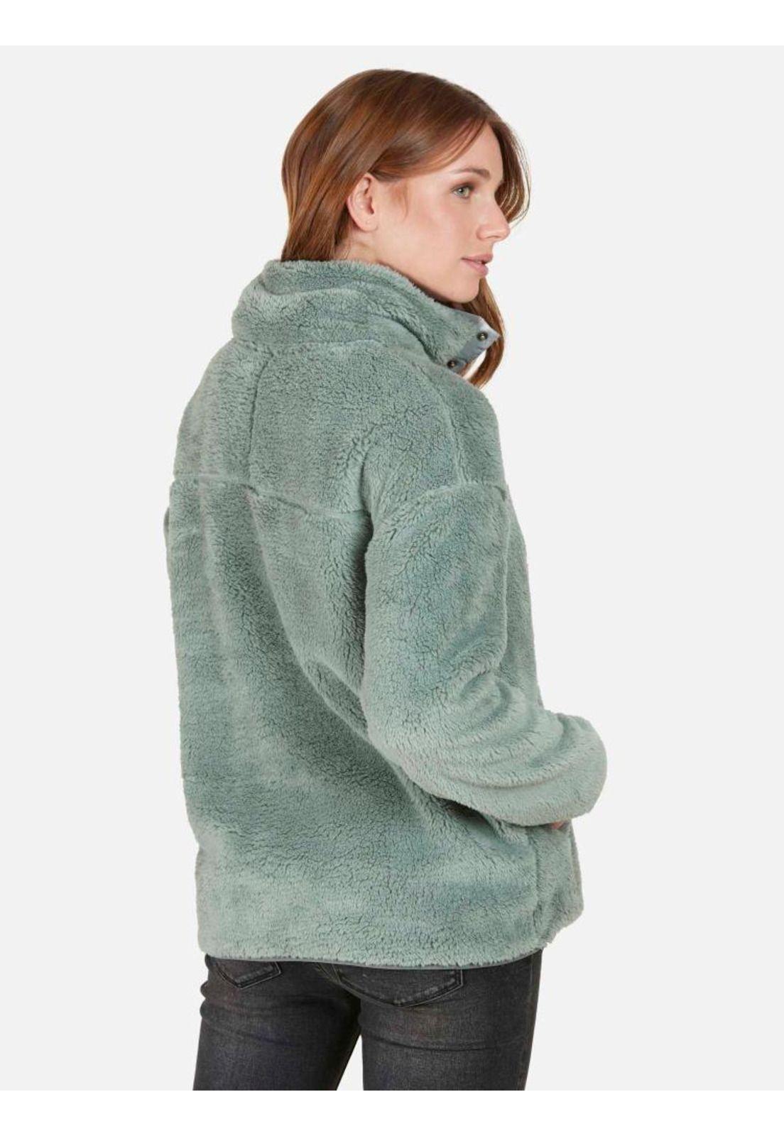 Poleron SKY GRAY SNAP Mujer Turquesa Rip Curl-1
