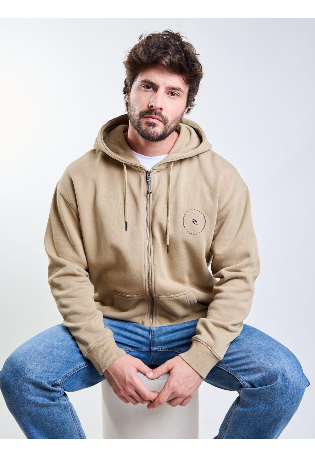 Poleron FZ Omega Café Hombre Rip Curl-6