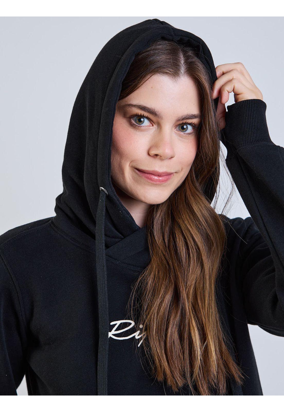 Poleron Canguro Boreal Negro Mujer Rip Curl-3