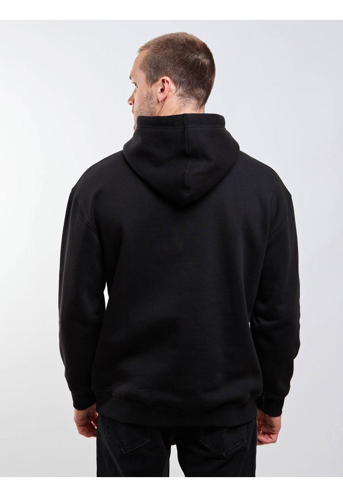 Poleron Canguro Instinto Negro Hombre Rip Curl-1