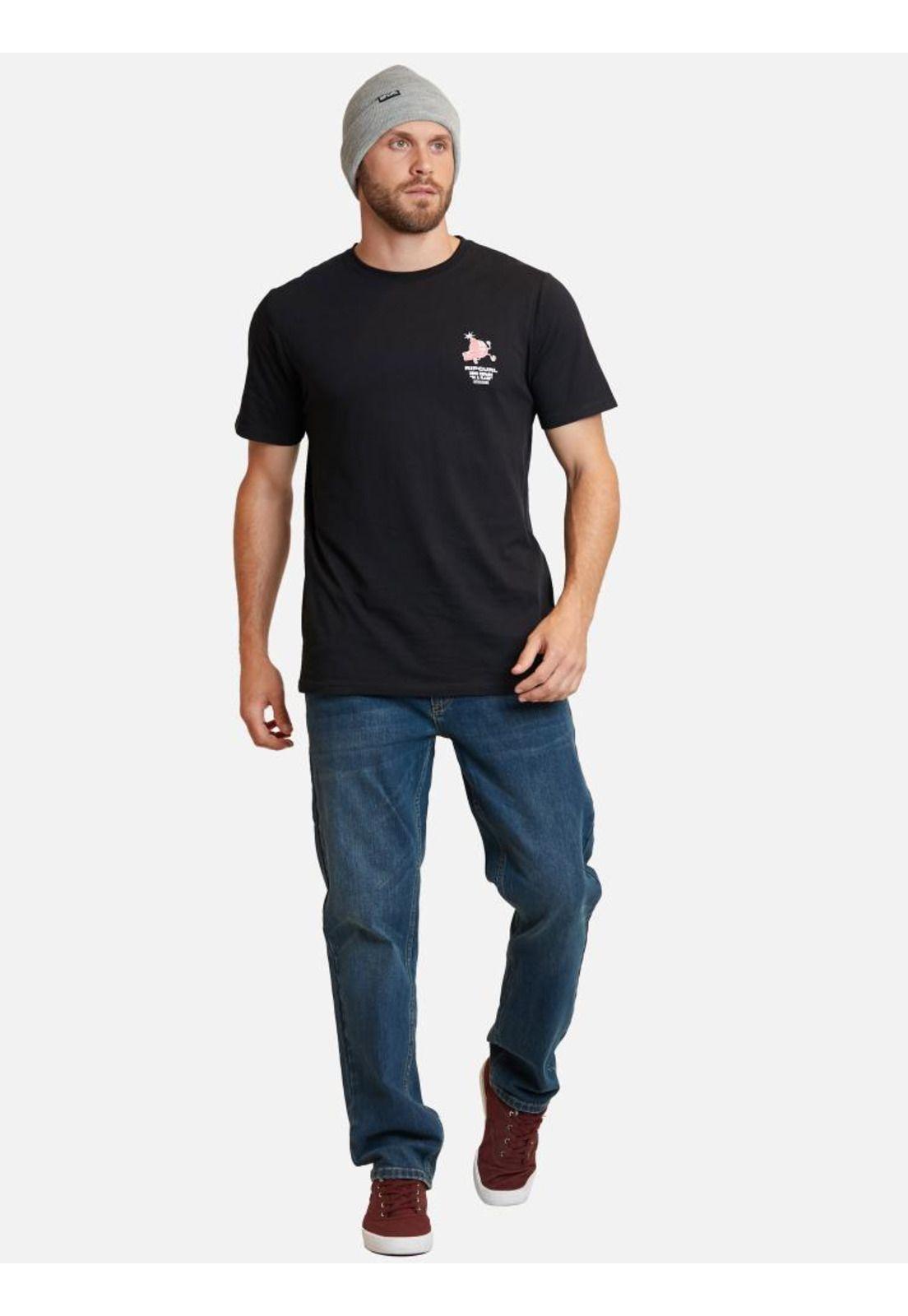 Polera Flash Repairs Ss Tee Negro Hombre Rip Curl-3