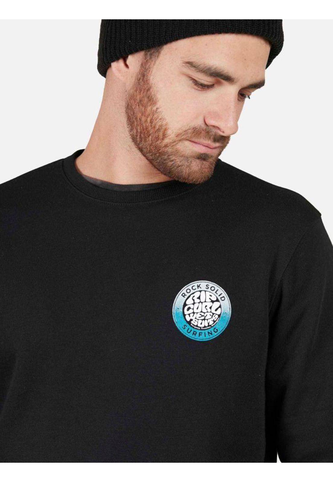 Poleron CR Cracked Circule Hombre Negro Rip Curl-4