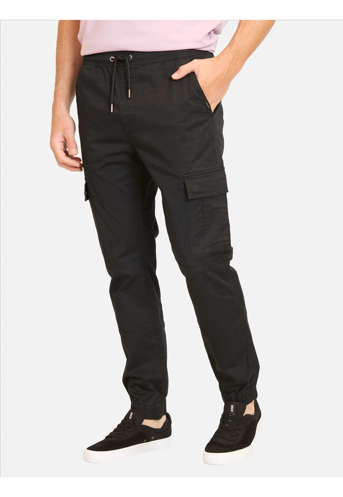 Pantalon Jogger Rc Trou Cargo Negro Hombre Rip Curl-0