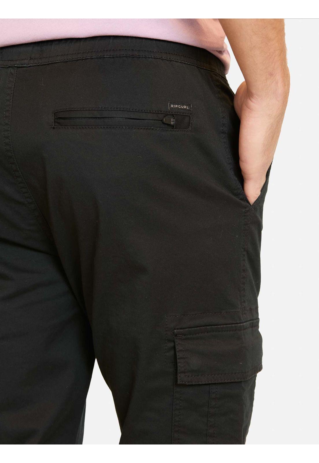 Pantalon Jogger Rc Trou Cargo Negro Hombre Rip Curl-2