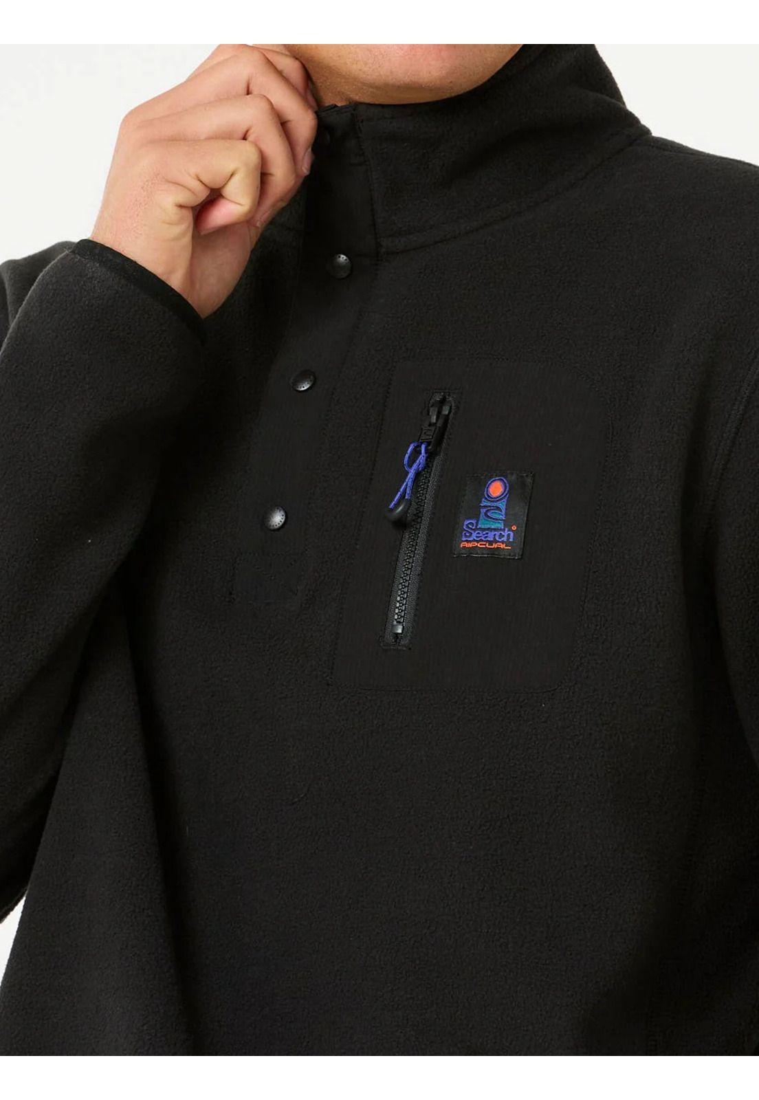 Poleron Polar Brava Negro Hombre Rip Curl-2