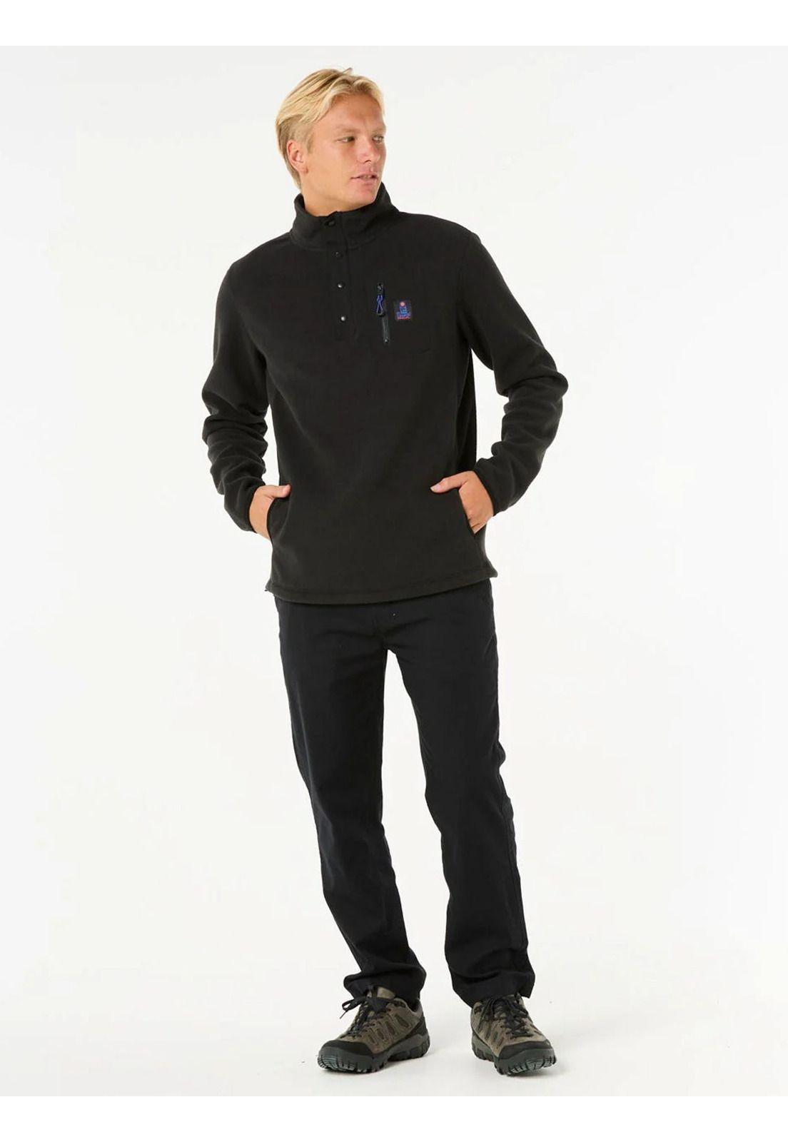 Poleron Polar Brava Negro Hombre Rip Curl-5