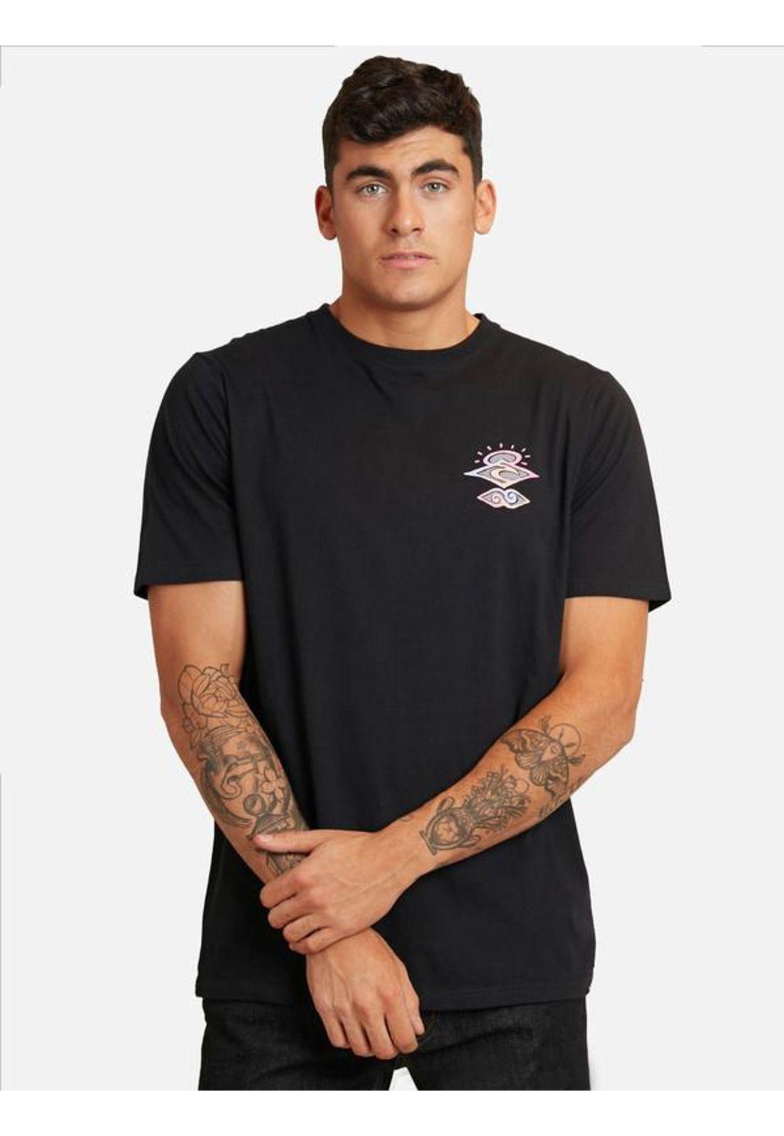 Polera M/C Premium Negro Hombre Ripcurl-0