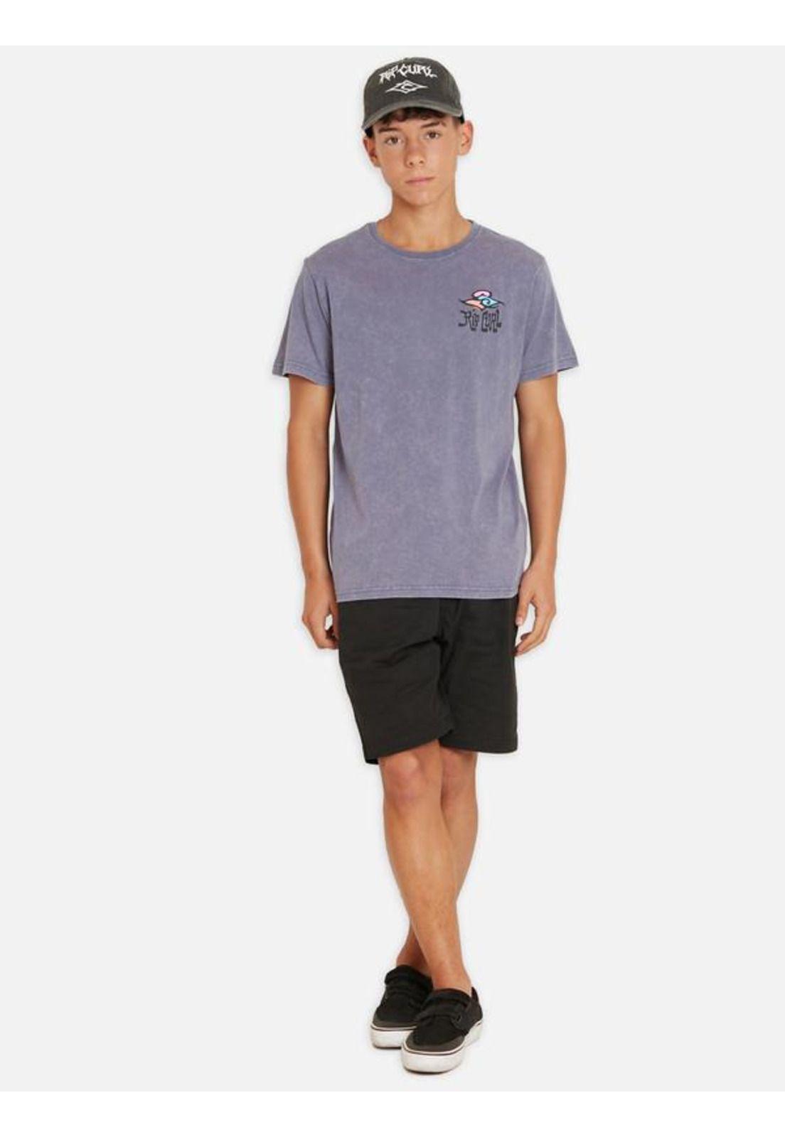Polera M/C Intermedia Gris Juvenil Hombre Ripcurl-3