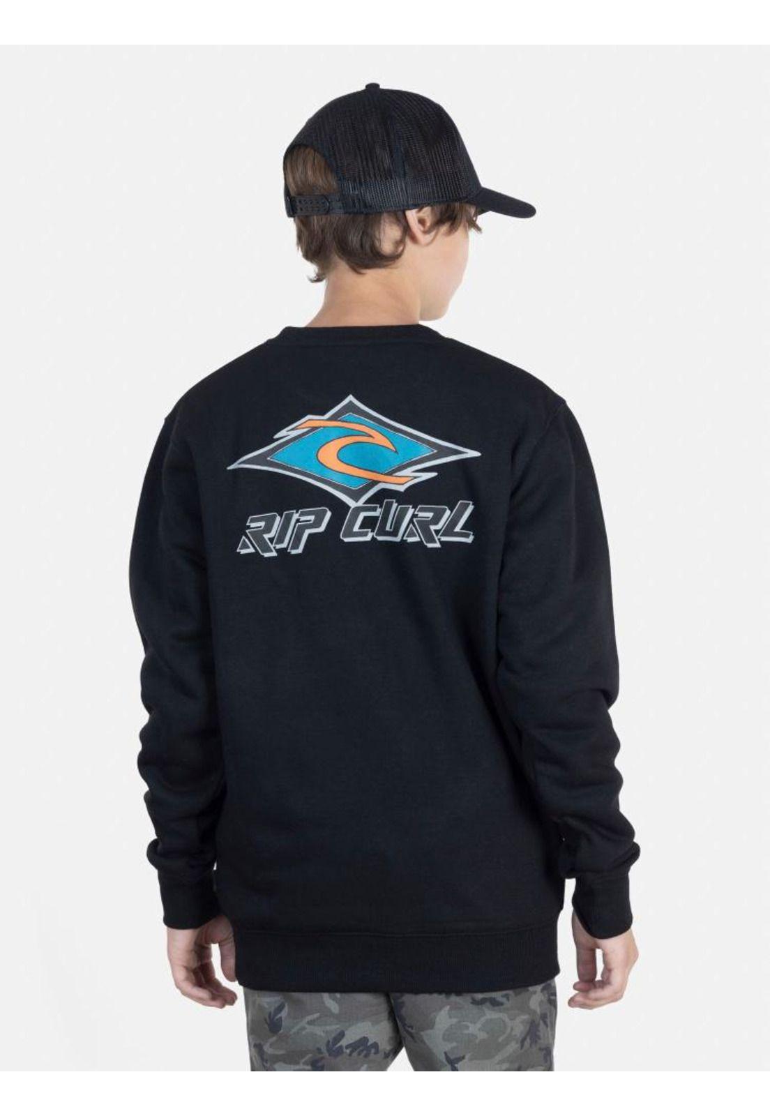 Poleron DIAMOND RC Negro Juvenil Rip Curl-1