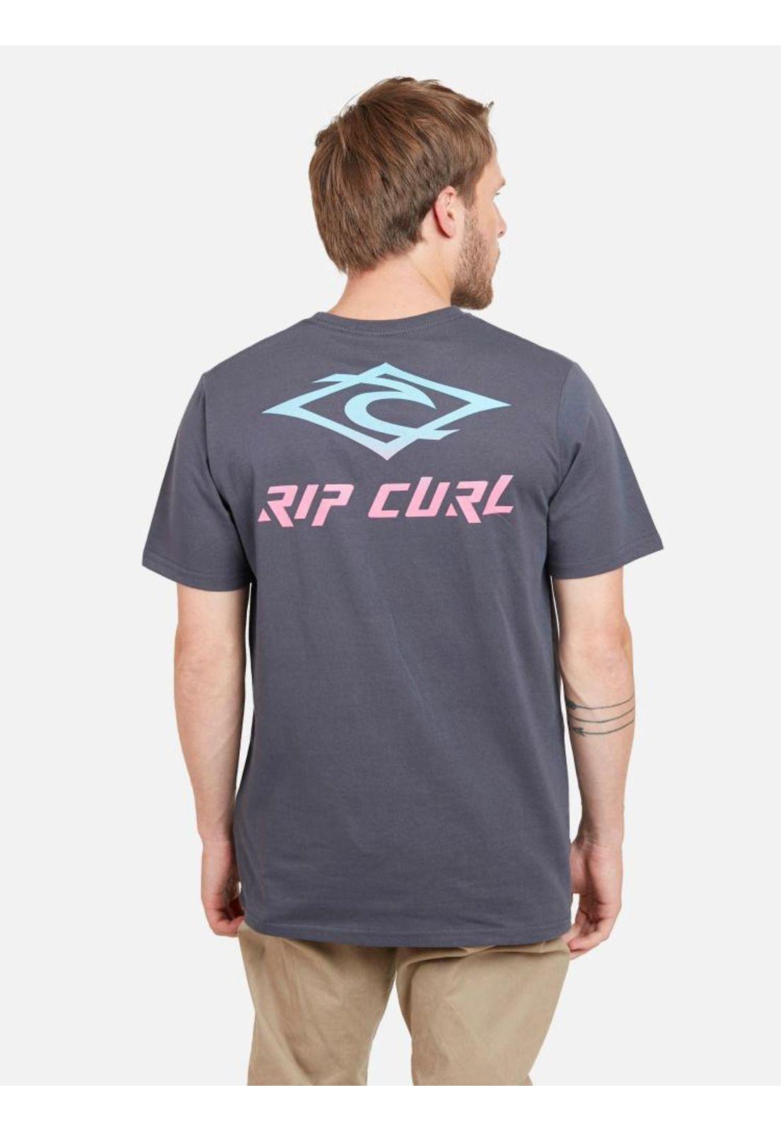Polera RETRO RIP TEE Hombre Gris Oscuro Rip Curl-1