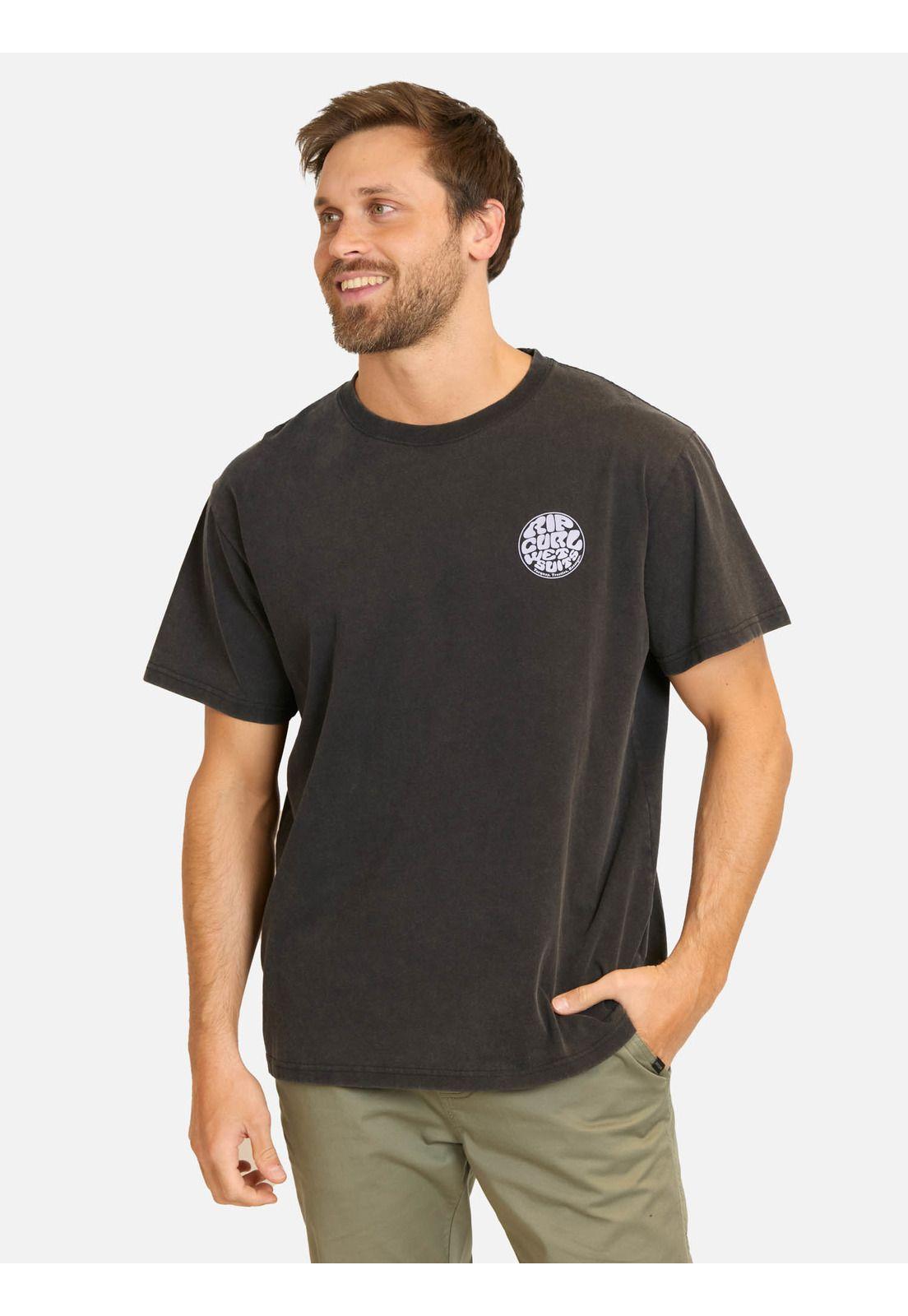 Polera MC Ripzone Negro Hombre Rip Curl-0
