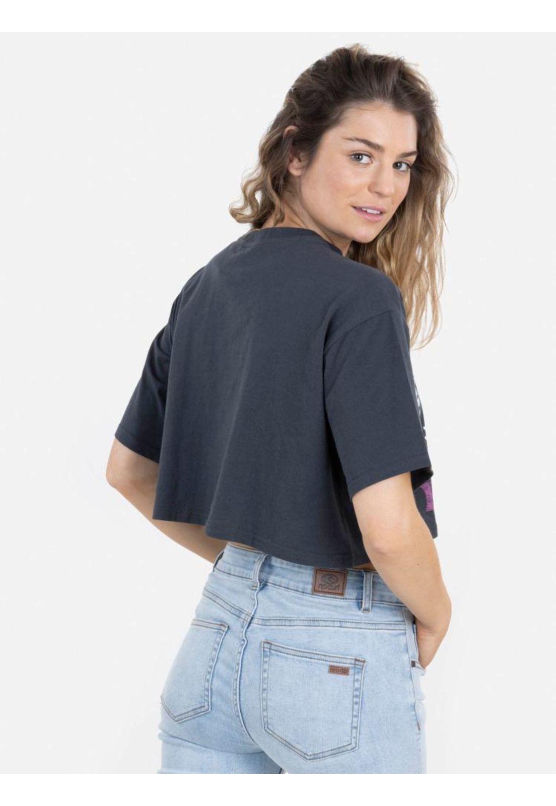 Polera SUN BEACH MC Mujer Gris Oscuro Rip Curl-1