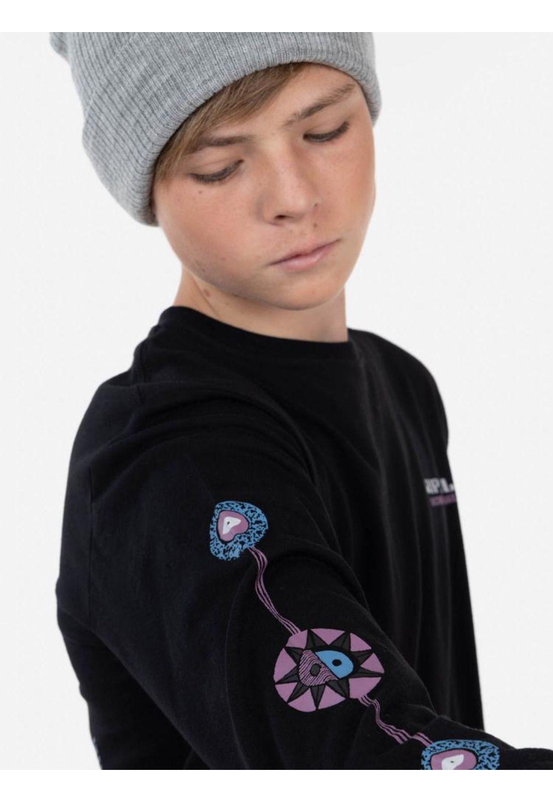 Polera SWC SUNBEAMS LS TEE YOUNG Juvenil Negro Rip Curl-3