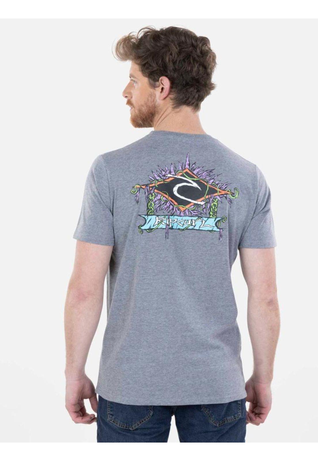 Polera SUMBAWA SS TEE Hombre Gris Rip Curl-1
