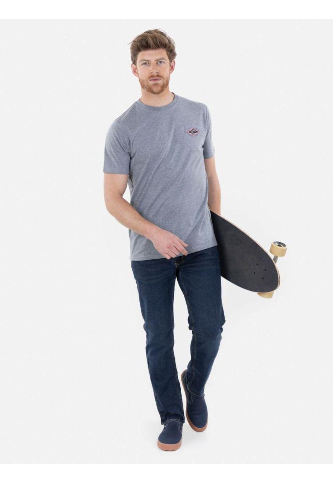 Polera SUMBAWA SS TEE Hombre Gris Rip Curl-4