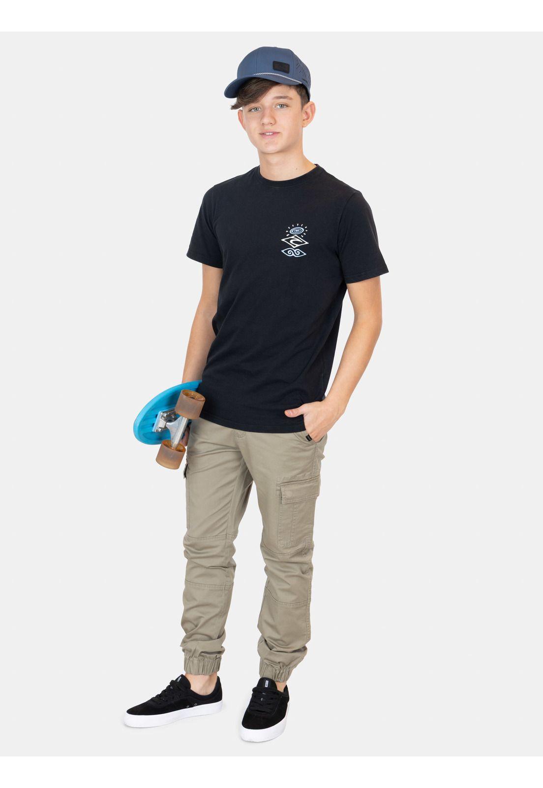 Polera MC Surftrip Negro Infantil Rip Curl-3