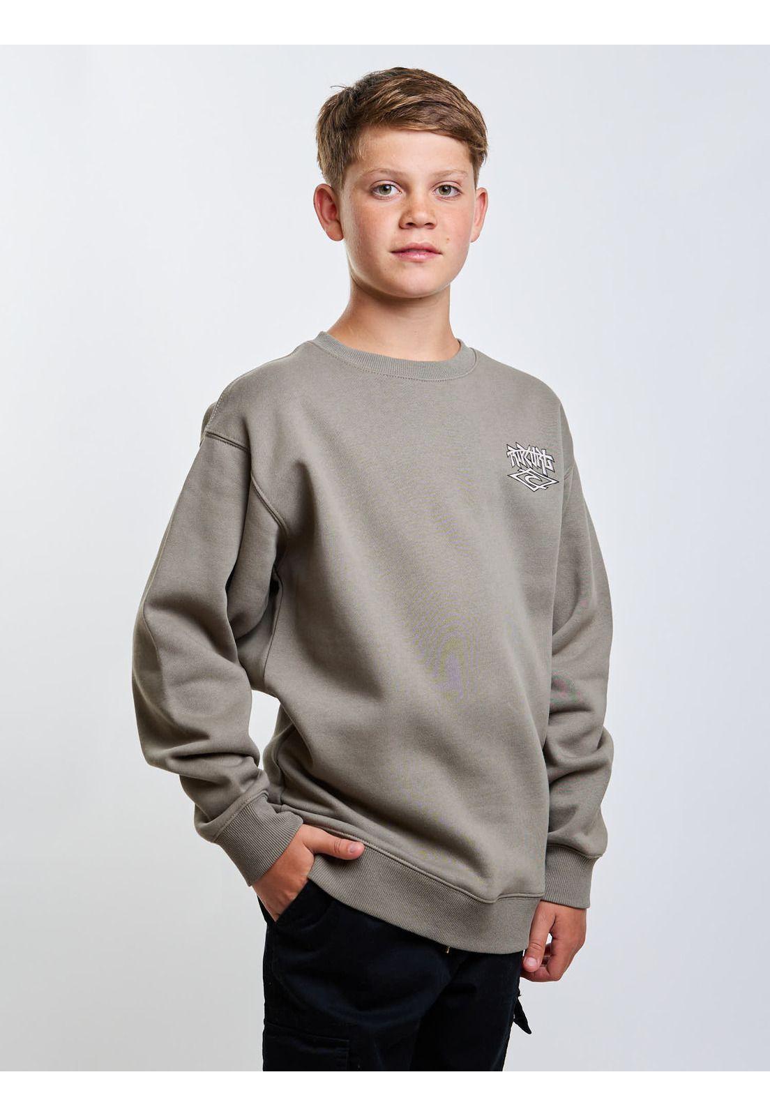 Poleron CR Seeker Verde Infantil Rip Curl-4