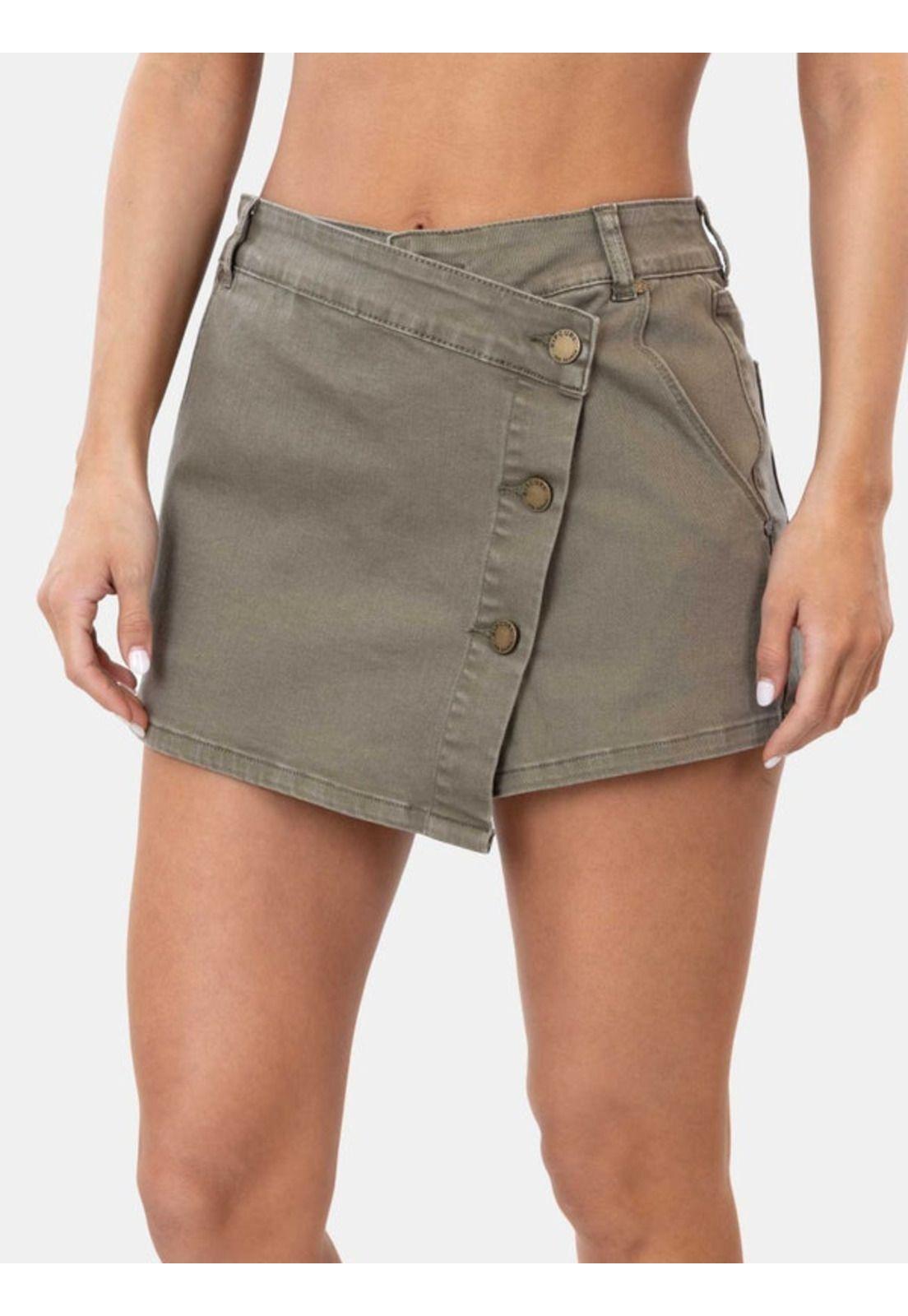 Short Fashion Kaia Skirt Verde Mujer Rip Curl-0