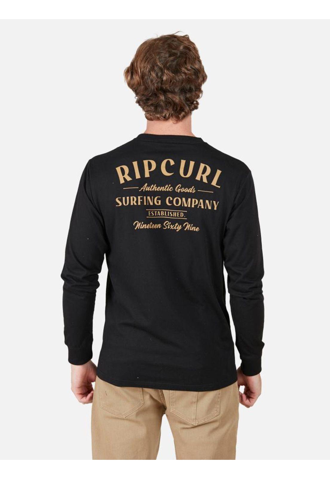 Polera Hombre  AUTHENTIC GOODS Negro Rip Curl-1