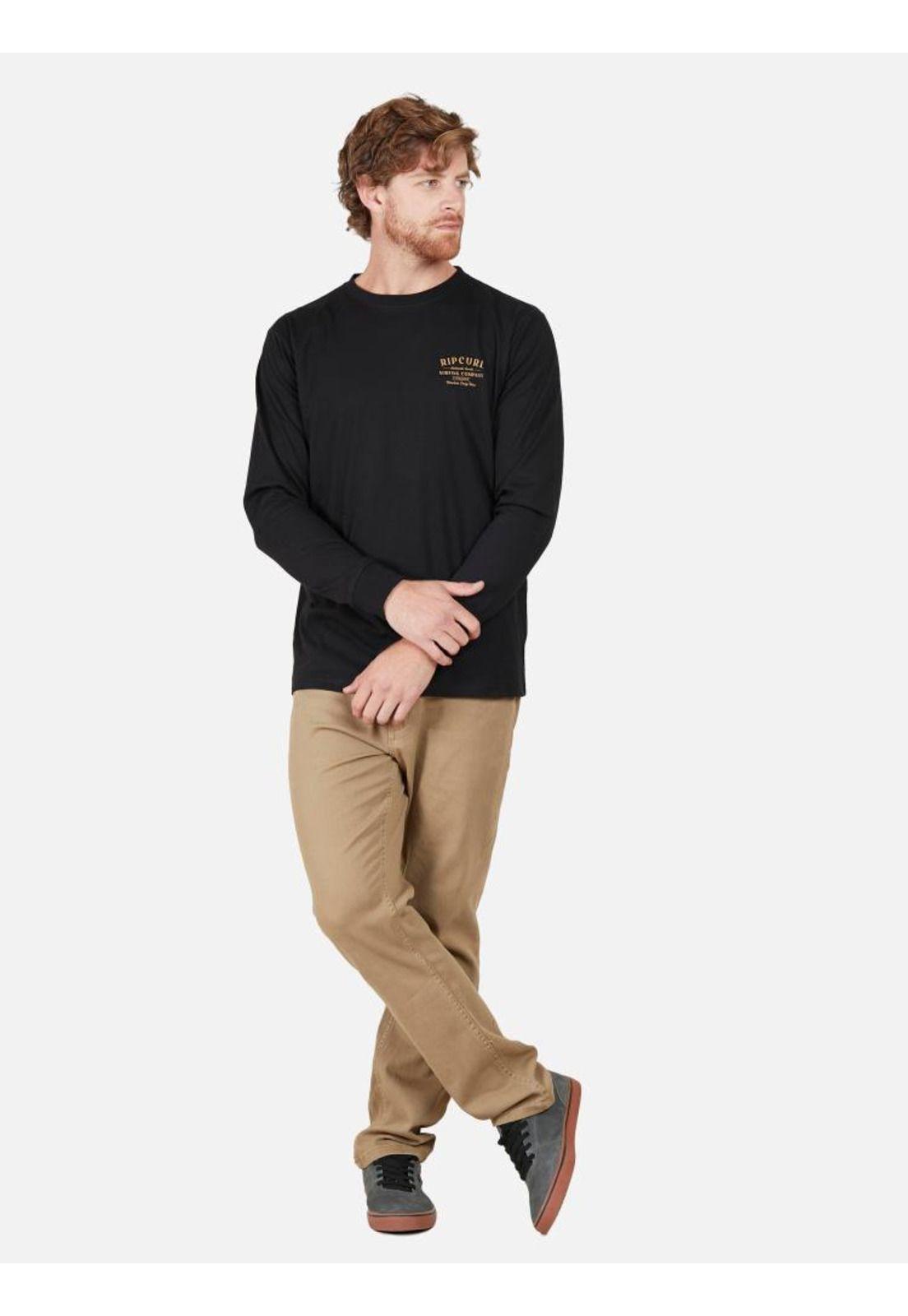 Polera Hombre  AUTHENTIC GOODS Negro Rip Curl-3