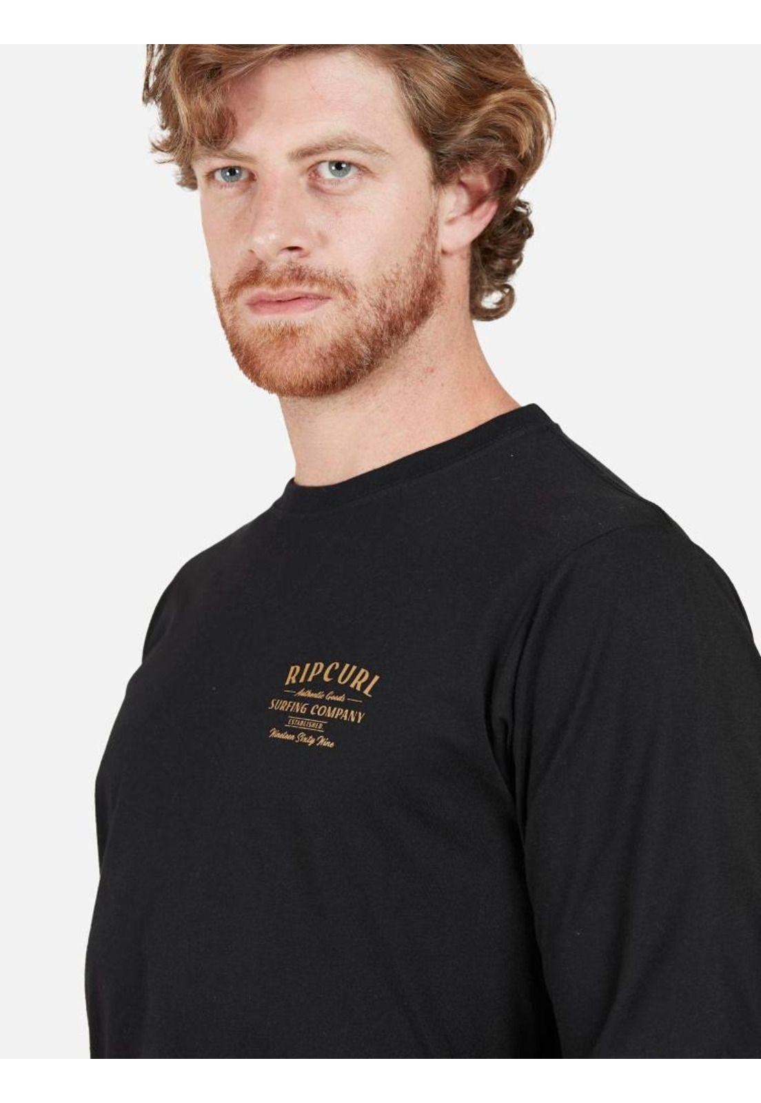 Polera Hombre  AUTHENTIC GOODS Negro Rip Curl-4