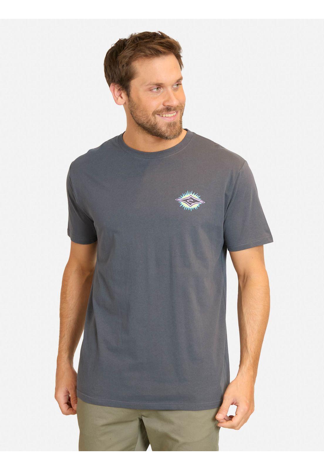Polera MC Raw Energy Line Up Gris Hombre Rip Curl-0