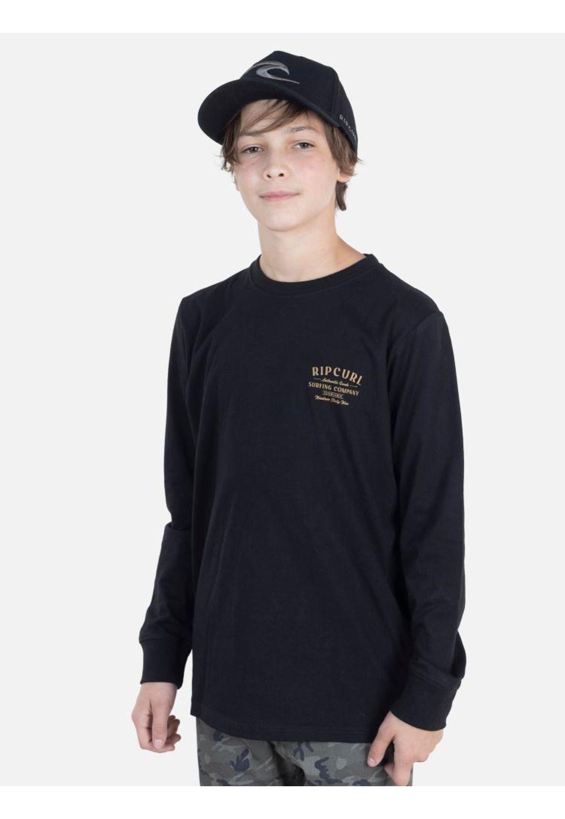 Polera Juvenil 6P453 Negro Rip Curl-0